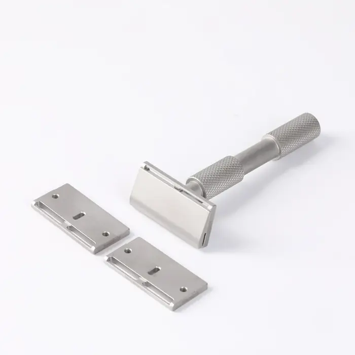 Rasoir de sécurité YAQI Aileron GEM Blade - Rasoir de rasage traditionnel avec 3 lames pour une coup