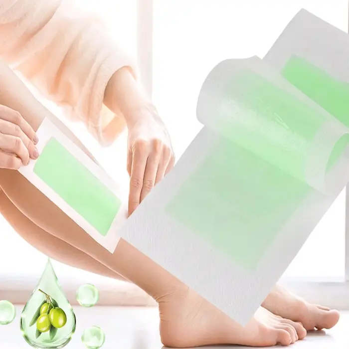 Bandes de cire froide professionnelles 2026 (10 unités) pour l'épilation estivale – Cire froide double face pour jambes, corps et visage – Très efficaces