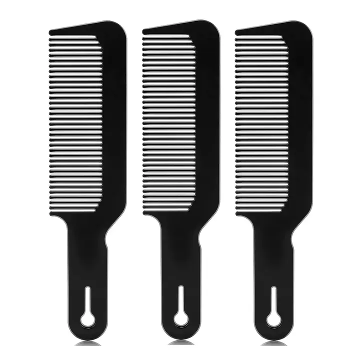 Peignes de tondeuse à dessus plat pour barbier, peignes de barbier pour coupes de tondeuse et dessus