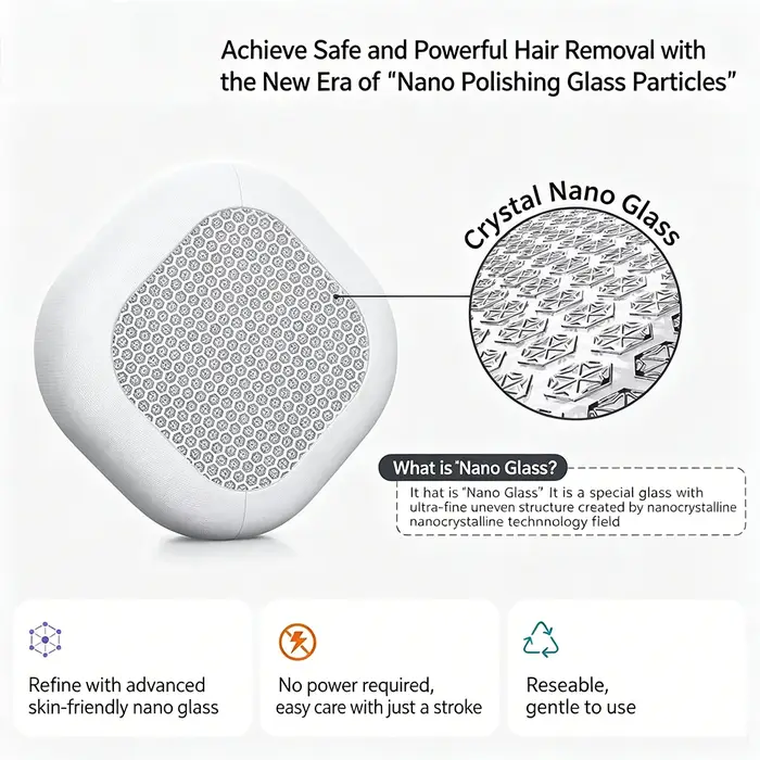 Mini épilateur double face lavable