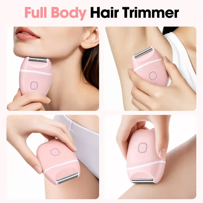 Tondeuse à poils pour femmes, pointe de couteau, étanche, lavable, pour tout le corps, pour l'épilation des jambes et des aisselles