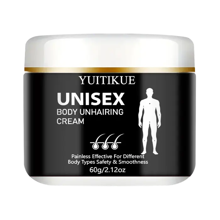 Crème dépilatoire unisexe Yuitikue, 60g, dépilatoire efficace et indolore pour tous les types de pea
