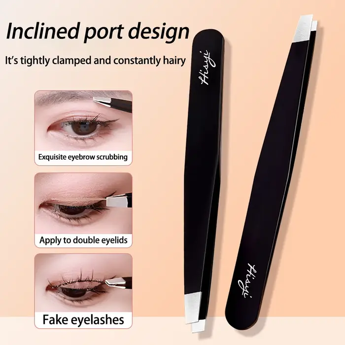 Pince à épiler pour sourcils en acier inoxydable