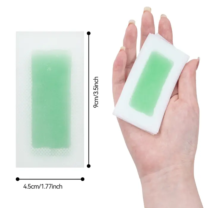 15 Bandes de cire dépilatoire jetables parfumées à l'aloe vera