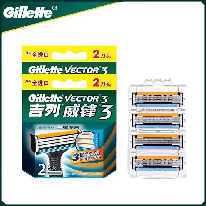 Gillette Vector 3-Rasoir à 3 Couches pour Homme