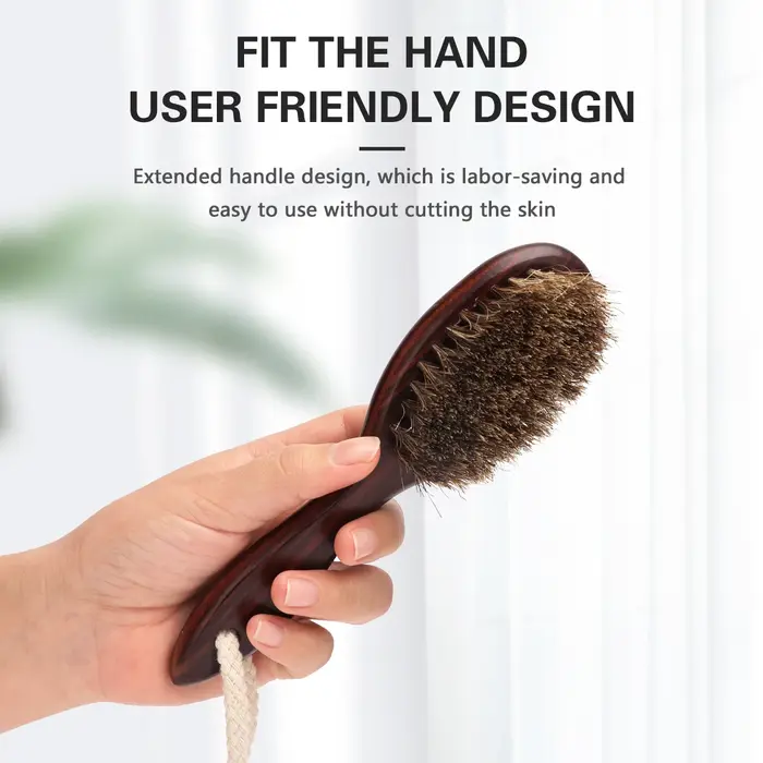 Professionnel barbier rasage barbe brosse cheveux Duster brosses crin Salon visage moustache propre