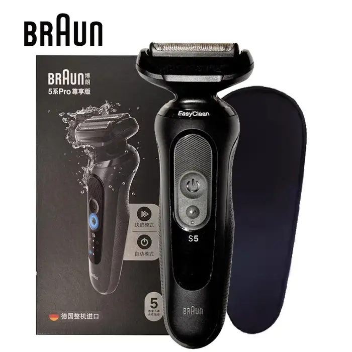 Braun – rasoir électrique Original série 5 Pro 52-N1200s pour hommes, rasage sec et humide, affichag