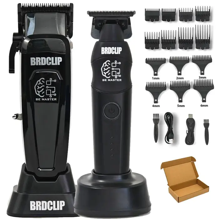 Tondeuse à cheveux électrique professionnelle BRD 106 617 609, lame DLC avec base, 7500RPM 7000RPM, 