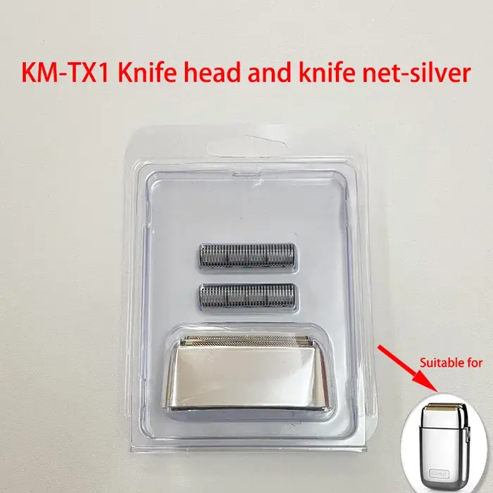 Kemei lames de rechange originales pour KM-TX1/2024/3209/3382 tête de couteau de rasoir et filet de