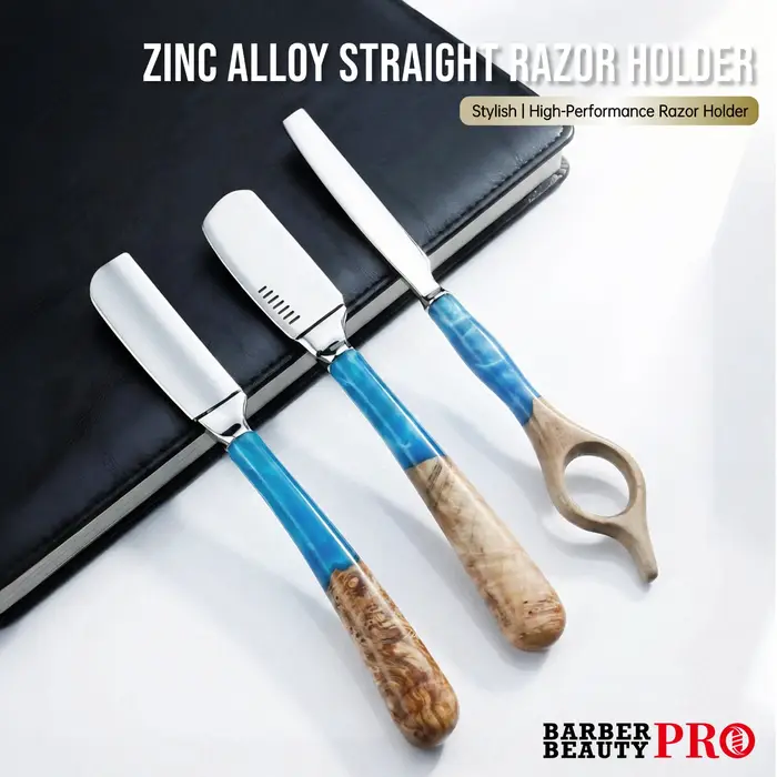1 pièces nouveau Pro Baber rasoir droit manche en bois