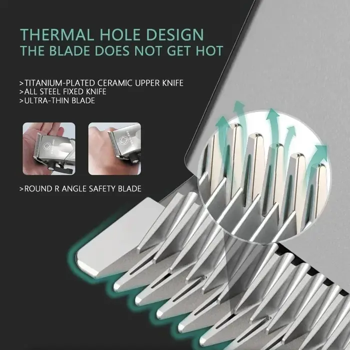 Kulilang R66 R55 R11 Kit de tondeuse à cheveux professionnelle pour hommes
