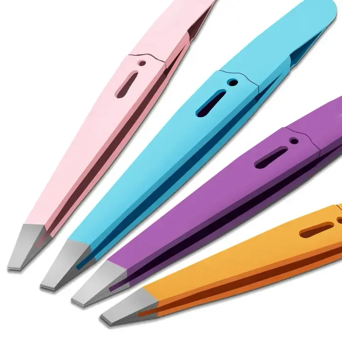 Pince à sourcils colorée de haute qualité