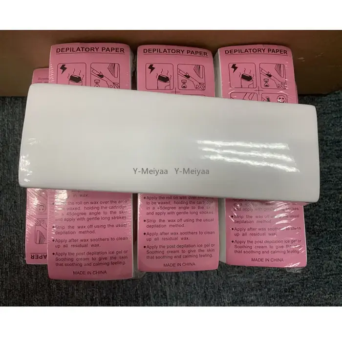 100/200/500/1000 pièces non tissé corps tissu cheveux enlever cire papier rouleau épilation épilateur