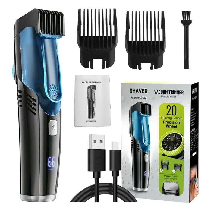 Tondeuse à barbe sous vide pour hommes