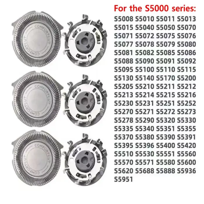 Têtes de rasoir de rechange pour rasoirs Philips Série 5000 S5110 S5115 S5130 S5140 S5170 S5205 S521