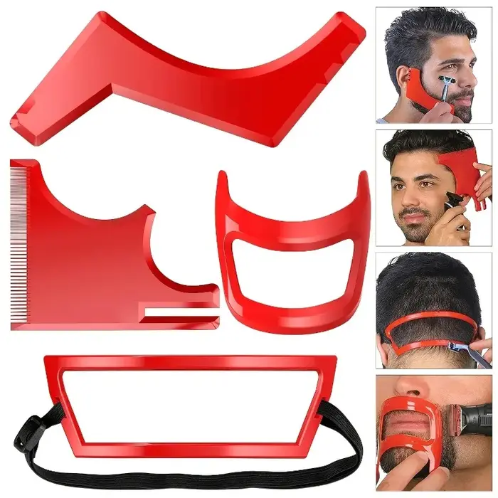 4 pièces Nouveaux peignes à barbe pour hommes