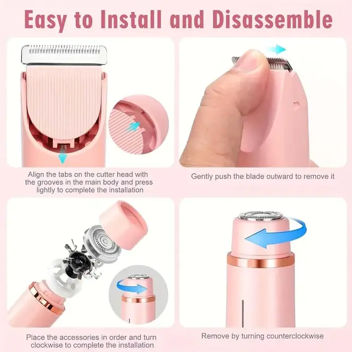 Rasoir électrique rechargeable pour femme