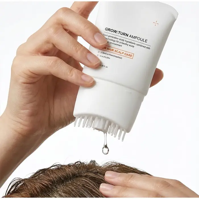 Brosse de massage pour cuir chevelu coréenne PDRN