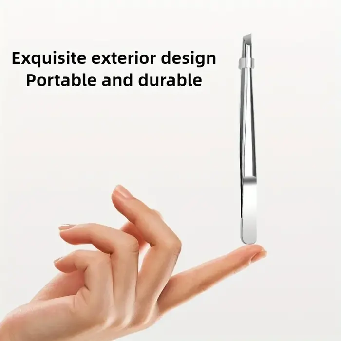 Pincettes professionnelles en acier inoxydable pour sourcils et poils du visage