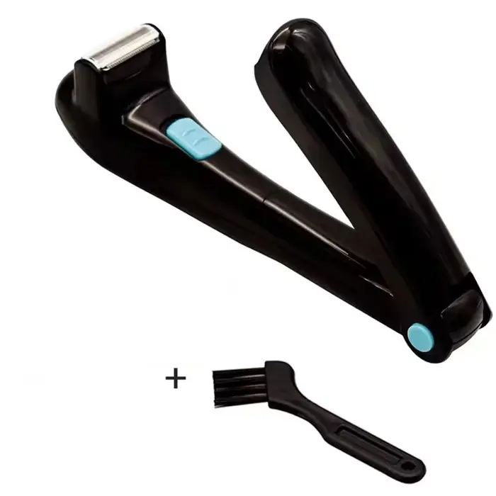 Rasoir portable pour le dos pour homme, tondeuse pour le corps, manche long pliable, machine d'épila