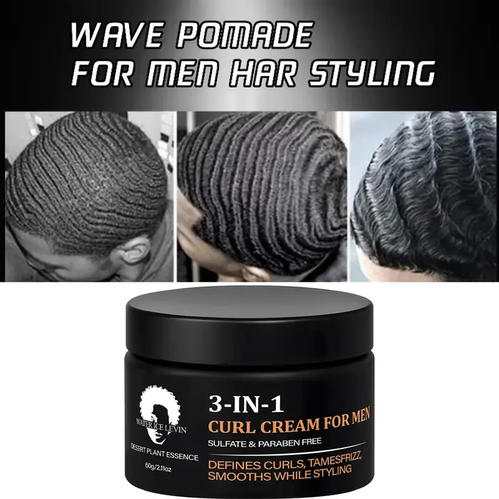 Crème anti-boucles 3 en 1 pour hommes