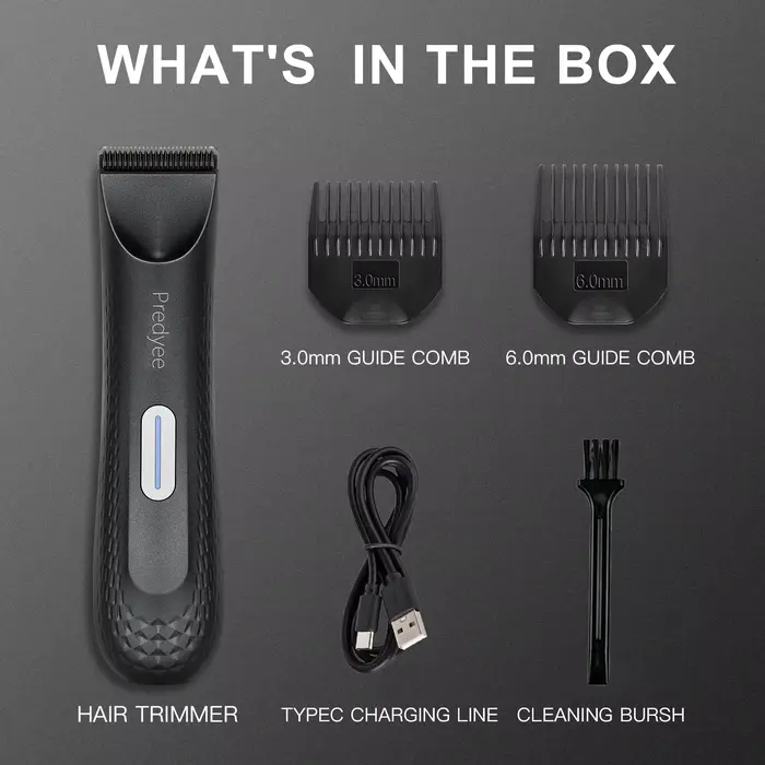 Tondeuse électrique pour cheveux à l'aine pour hommes