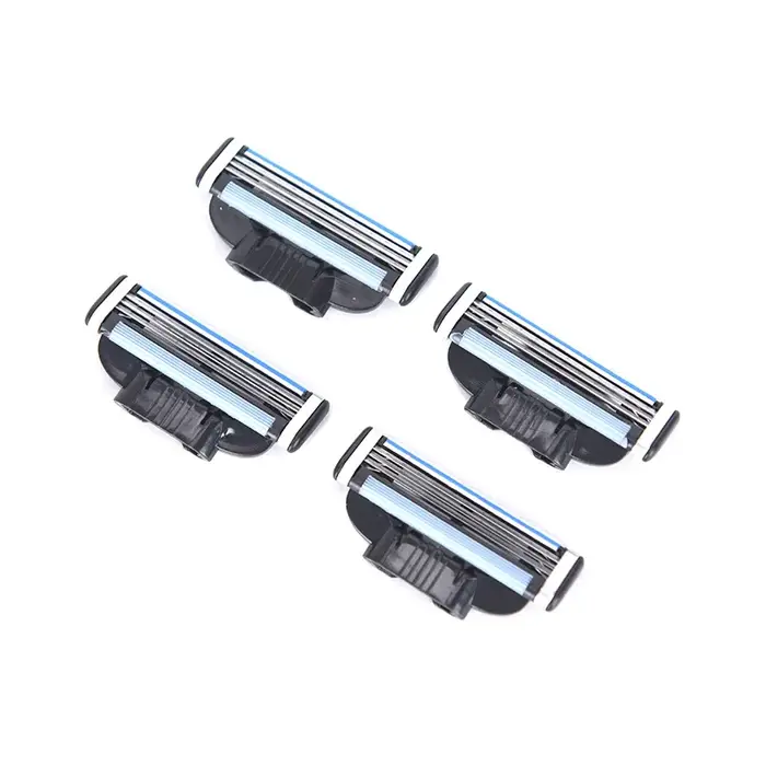 4 pièces Mach 3 cartouches lames de rasoir manuelles rasage lames de rasoir manuelles à trois couche