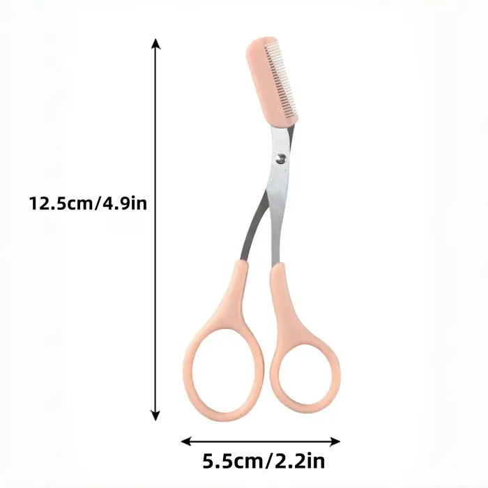 Ciseaux de rasoir à sourcils en acier inoxydable