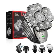Rasoir électrique rechargeable à 9 lames avec tête flottante, rasoir de toilettage multifonction 6-e