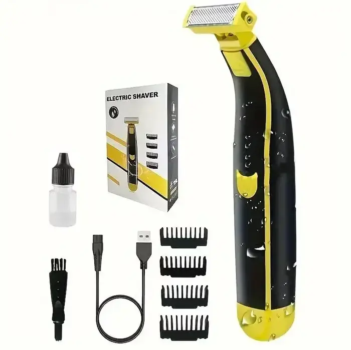 Rasoir électrique XMSJ, rasoir humide et sec, lame double face, rechargeable par USB, portable, tond