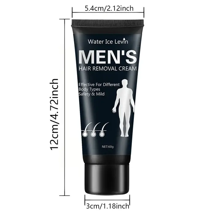 Crème dépilatoire pour hommes pour éliminer l'excès de cheveux