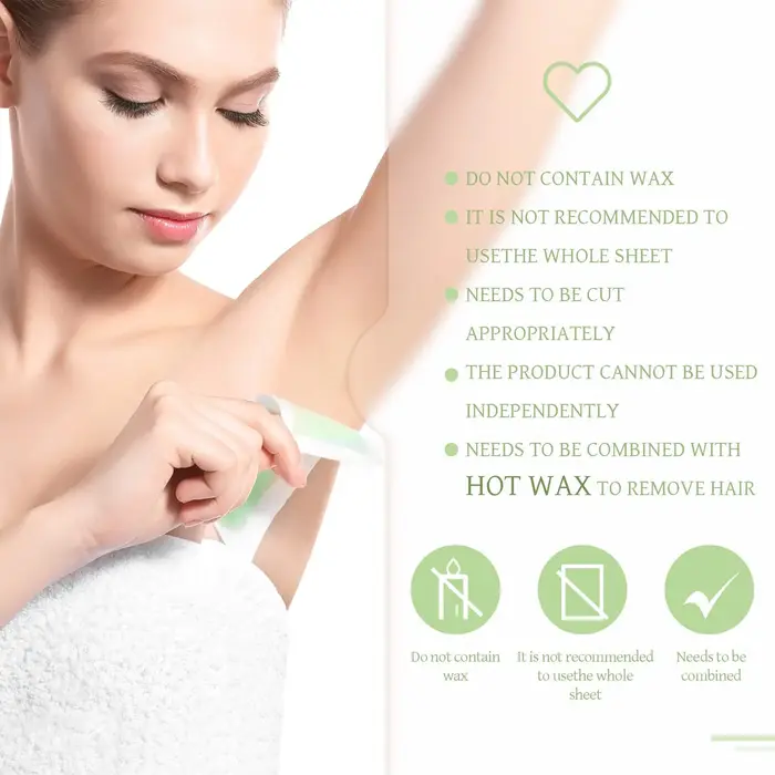 10-100 bandes de cire professionnelles pour épilation-tissu résistant aux déchirures