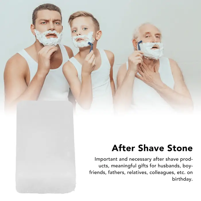 Pierre post-rasage portable pour hommes, après-rasage, maison, voyage, maison, nuit d'alun