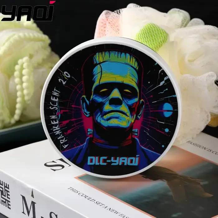 Promotion Flash 2026 : Savon de Rasage Artisanal YAQI Franken Scent 2.0 pour Hommes 170g – Crème de