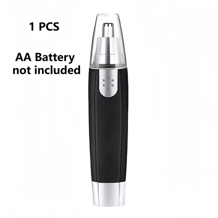Tondeuse électrique pour poils du nez, oreilles, cou et sourcils, rasoir de précision (Piles AA non 