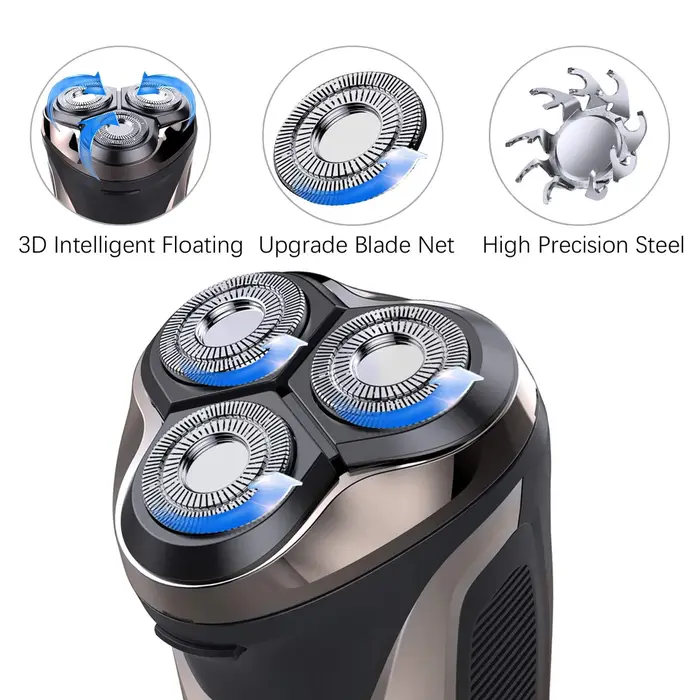 2025 nouveaux rasoirs à barbe pour hommes rasoir électrique sans fil USB Rechargeable Triple lames