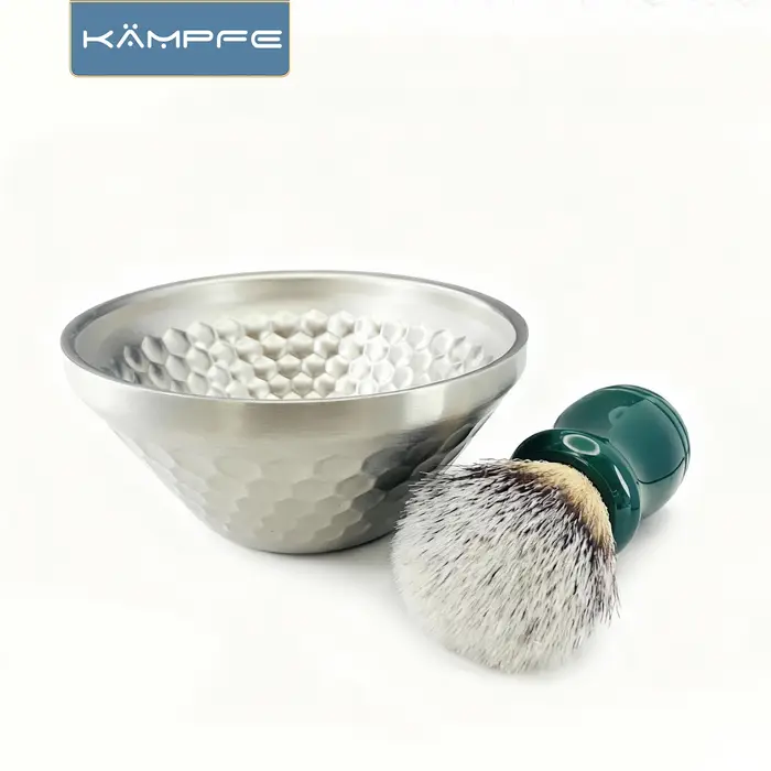 KAMPFE bol de rasage en acier inoxydable pour la maison et les voyages hommes outils de nettoyage du
