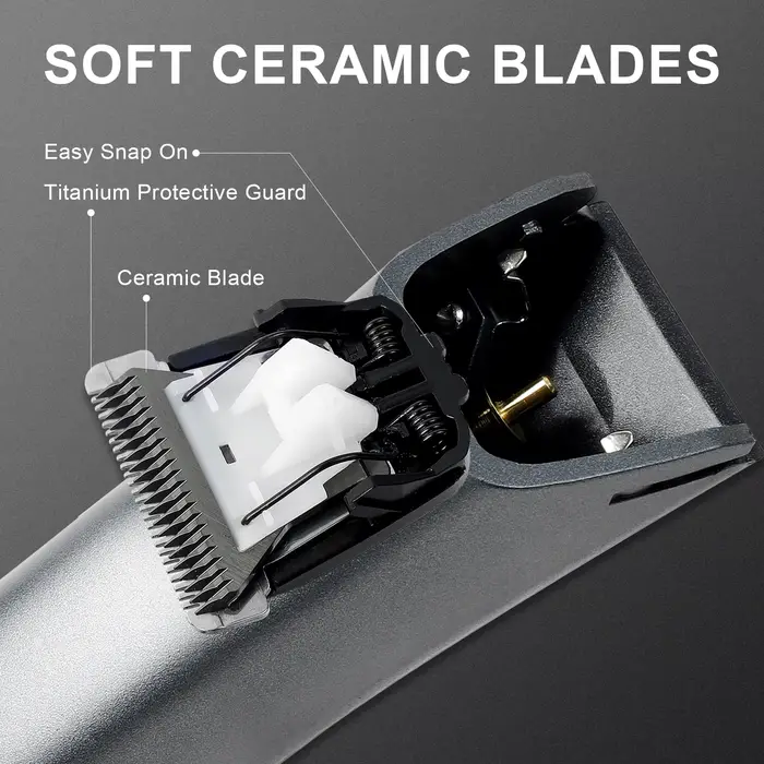 Tondeuse électrique pour poils d'aine des hommes : toiletteuse corporelle polyvalente