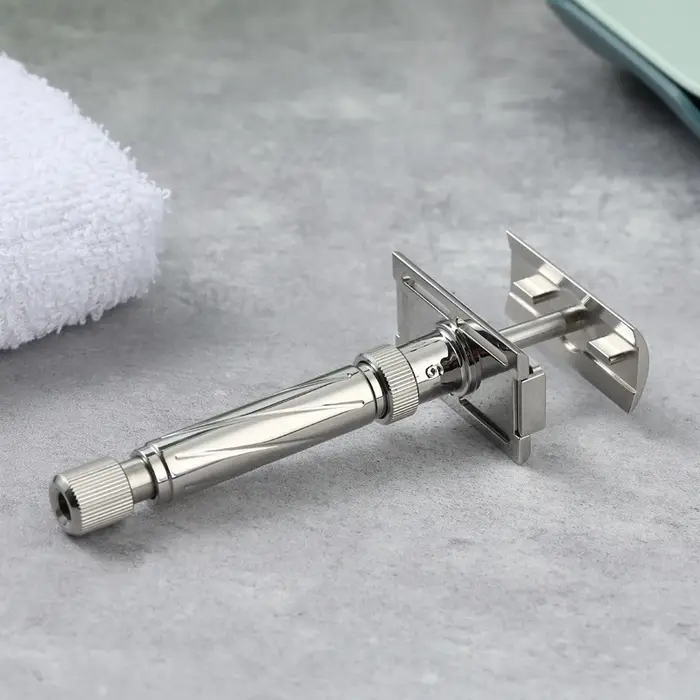 YAQI Ultima Rasoir de sécurité réglable en acier inoxydable pour hommes
