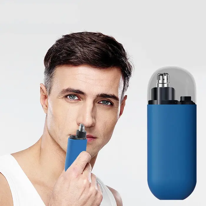 Tondeuse à poils de nez électrique portable pour hommes