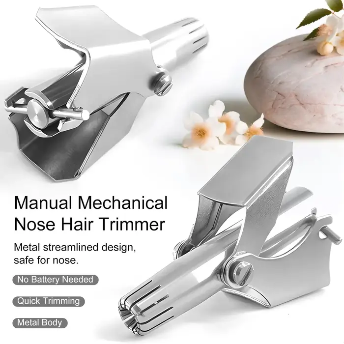 Tondeuse manuelle pour poils du nez pour hommes