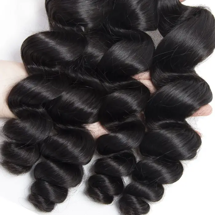 Beautorch-Tissage en Lot Brésilien Naturel Remy Noir Ondulé, Extension de Cheveux, 8 à 30 Pouces, Lo
