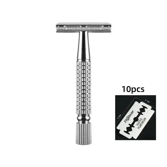 Rasoir manuel pour homme en acier inoxydable