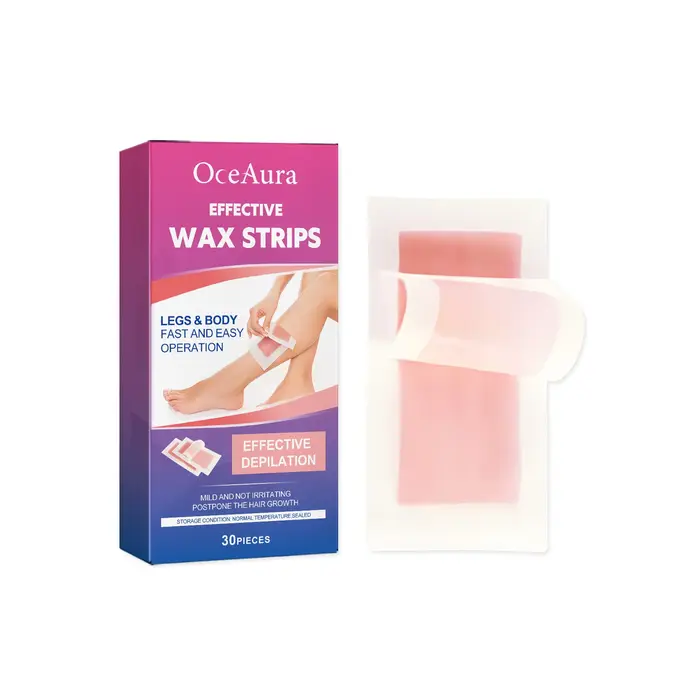 Bandes de cire d'épilation indolore Bikini menton haut des orteils jambes aisselles bras Patch d'épi