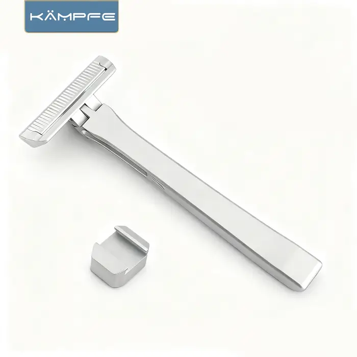 Rasoir manuel à lame simple KAMPFE Traditional K25 en aluminium