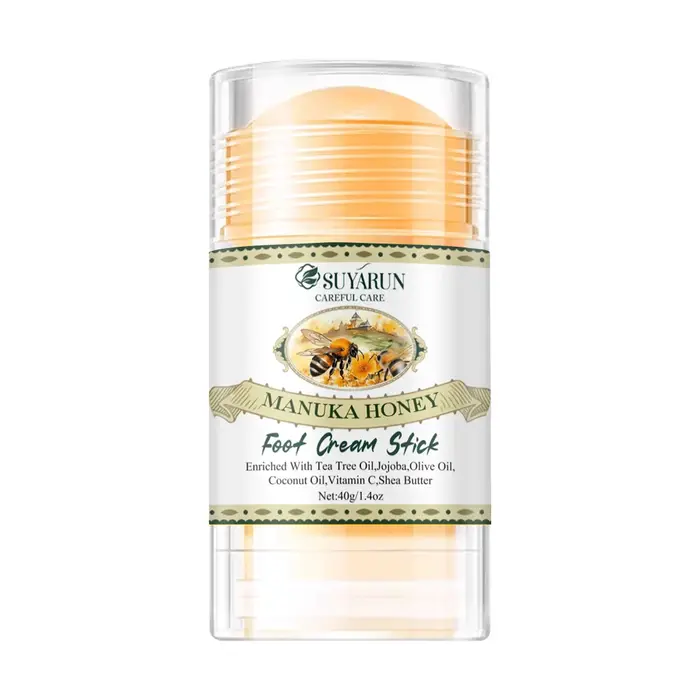 SUYARUN bâton de crème pour les pieds au visage au miel naturel pour talons secs et craquelés-traite