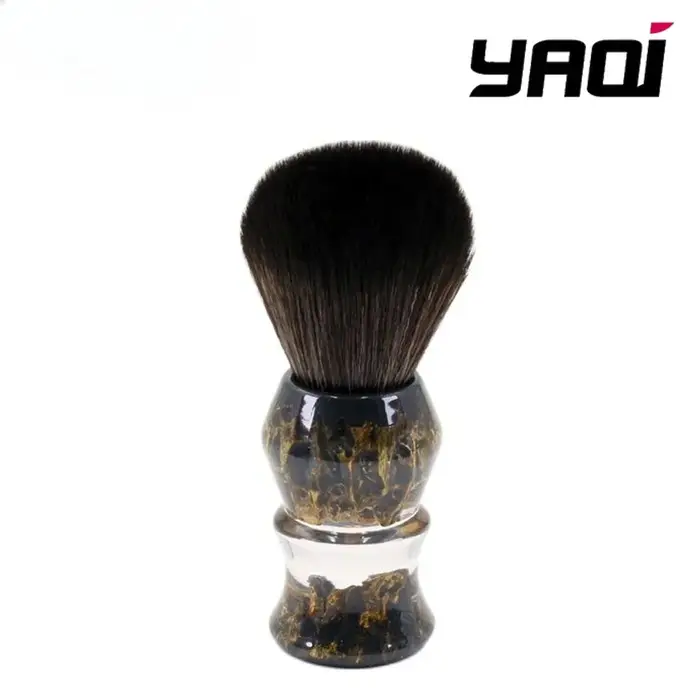 Brosse à raser Yaqi pierres profondes 24mm cheveux synthétiques poignée en résine hommes