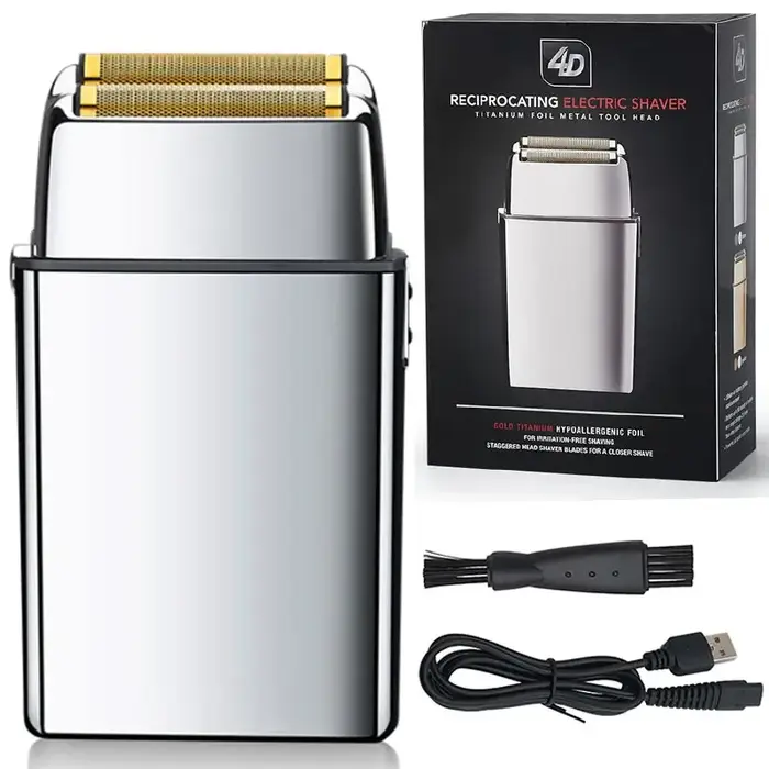Rasoir électrique Rechargeable en métal pour hommes