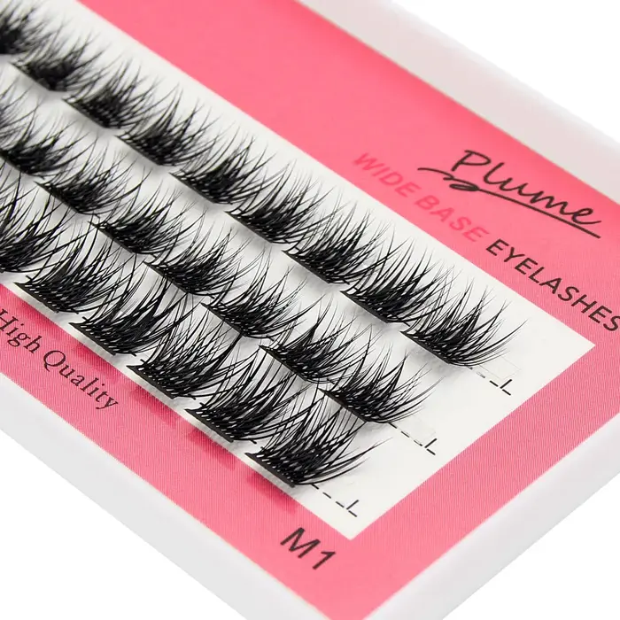 Moonlily 3D Extensions de cils en soie lâche segmenté bricolage grappe faux cils Super doux Style na