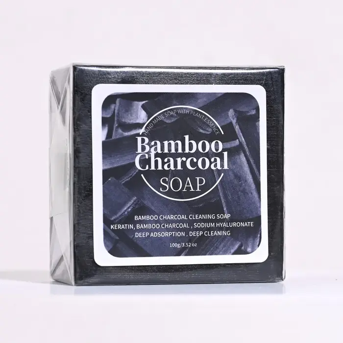 Savon artisanal au charbon de bambou B+100G